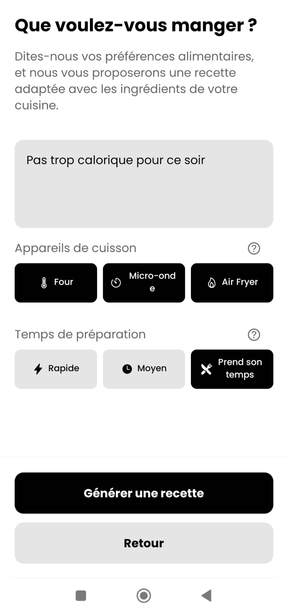 Diet App Prepare Recipe